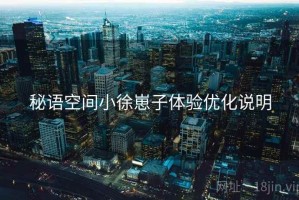 秘语空间小徐崽子体验优化说明