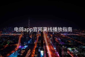 电鸽app官网离线播放指南