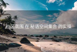 社区氛围 在 秘语空间集合 的实操