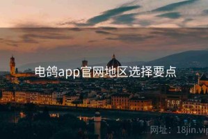 电鸽app官网地区选择要点