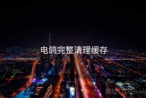 电鸽完整清理缓存