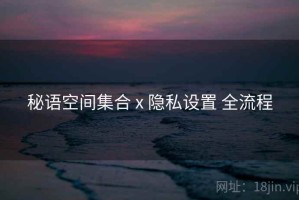 秘语空间集合 x 隐私设置 全流程