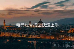 电鸽账号找回快速上手