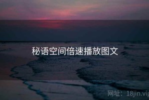 秘语空间倍速播放图文