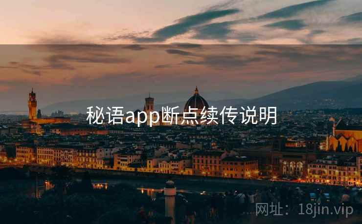 秘语app断点续传说明