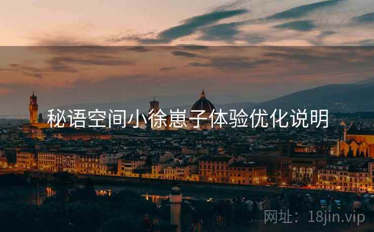 秘语空间小徐崽子体验优化说明