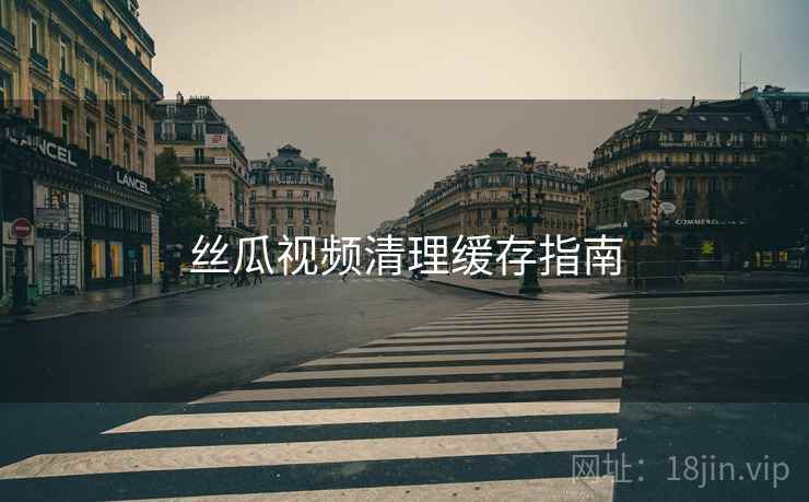 丝瓜视频清理缓存指南