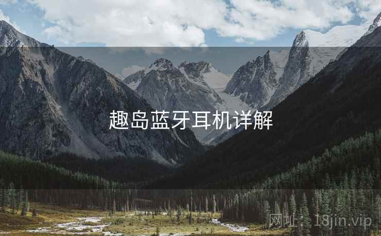 趣岛蓝牙耳机详解