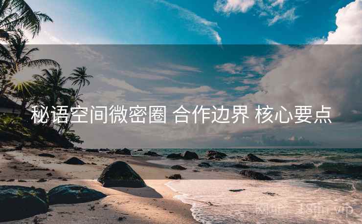 秘语空间微密圈 合作边界 核心要点